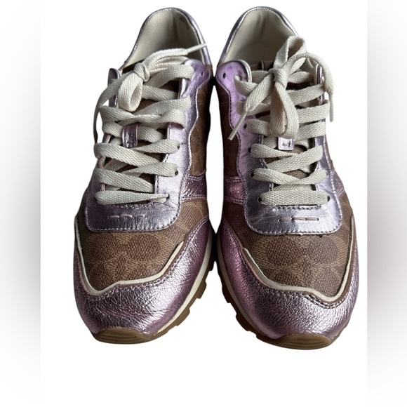 Coach Womens c118 Canvas Low Top Lace Up Fashion Sneakers,Size 10B/40.5 - Picture 3 of 9